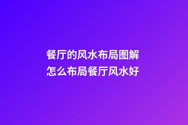 餐厅的风水布局图解 怎么布局餐厅风水好